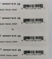 Autocollant transparent imprimante étiquettes de codes à barres rouleau étiquette d'expédition de vêtement autocollant de code à barres thermique direct