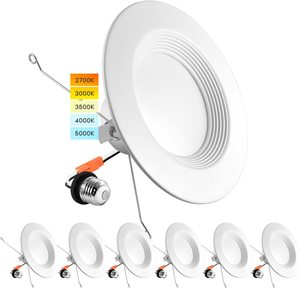 ETL được liệt kê/năng lượng Sao chứng nhận 5cct 6 "LED baffle TRIM trang bị thêm có thể lõm ánh sáng 12 Wát Dimmable trần ánh sáng - Product Image 3