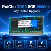 Module de mémoire RAM pour ordinateur portable RuiChu DDR3 8 Go 1600 MHz PC3-12800 204PIN SODIMM pour mise à niveau d'ordinateur portable, compatibilité totale