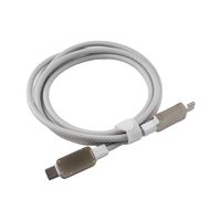 Cable de Carga Rápida para Teléfono, Puertos C a C, Cable de Carga Trenzado para Cargador de Teléfono Móvil, Cable de Carga para Teléfono, Cable de Datos USB