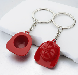 <span class=keywords><strong>Llavero</strong></span> de Casco Rojo de <span class=keywords><strong>Bombero</strong></span>, Resistente al Fuego, Lindo, con Logotipo Personalizado, Regalo, Simulación 3D, Mini Casco de Construcción, <span class=keywords><strong>Llavero</strong></span> de Casco de Seguridad - Product Image 4