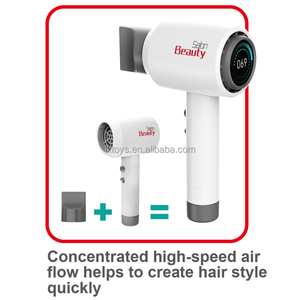 Sèche-cheveux électrique Lucky Toys pour jeu de simulation de salon de coiffure pour filles, avec fonction de soufflage d'air réaliste, en plastique - Product Image 3