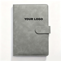 Cuaderno de Cuero de Alta Calidad Personalizable A5 con Tapa Dura para Reuniones de Trabajo, Uso Escolar, con Encuadernación Cosida con Hilo