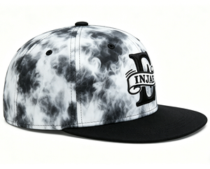 OEM ODM Smoky Blur Pattern Vintage Punk Baseball Cap Streetwear Retro Embroidered Snapback <b>Hat</b> 6-Panel Trucker <b>Hat</b> - Product Image 3
