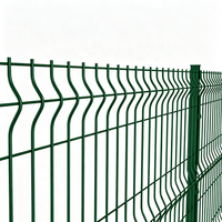 Clôture de sécurité anti-escalade en treillis soudé 3D courbé, revêtement PVC, pour jardin et ferme