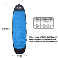 Nouveau sac de planche de polyester de couleur personnalisée/sac de planche de surf en nylon 7.0
