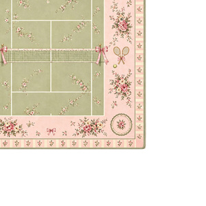 Tapete de Mahjong Coquette de 33 Pulgadas, Diseño Vintage con Rosas Rosadas, con Lazo, para Mahjong, Póker y Juegos de Mesa - Product Image 2