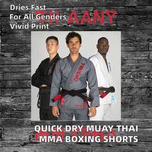 Shorts MMA à séchage rapide pour le fitness, le Muay Thai et le BJJ, en polyester/coton imprimé par transfert thermique, pour hommes et femmes, vente en gros, shorts UFC - Product Image 2