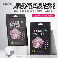 KORMESIC 48 pièces/boîte en gros hydrocolloïde soins de la peau acné Patch étanche fleur étoile coeur papillon coloré acné bouton
