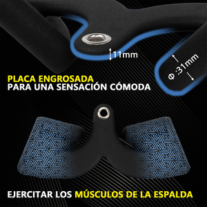 En stock : Accessoire barre de traction dorsale pour machine à câble, pour entraînement du dos, équipement de fitness pour salle de sport à domicile, en acier et caoutchouc - Product Image 4