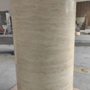 أثاث مخصص من الأحجار الطبيعية على شكل حجر رخامي مخدد دائري بيضاوي من بيج من من من من من من من الرخام من من من من من من من من من من من من من من من من من من من من من من من من من من من من من من من من من من من من من من من من من من من من من من من من من من من من من من من - Product Image 4