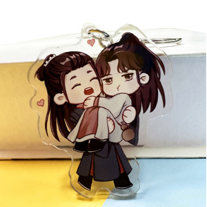 Porte-clés et pendentif personnalisés en acrylique pour Halloween, motif personnage de <span class=keywords><strong>film</strong></span> d'<span class=keywords><strong>horreur</strong></span>, pour portefeuille et sac à dos, ornement en plastique - Product Image 3