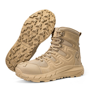 Bottes tactiques légères mi-hautes imperméables pour hommes - Tige synthétique, semelle extérieure en caoutchouc pour activités de plein air toutes saisons - Product Image 4