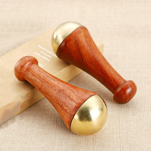 Masseur facial Kansa Wand populaire 2025, outil ayurvédique en cuivre Gua Sha avec fonction musicale pour la détoxification et la relaxation profonde - Product Image 3