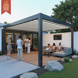 Pérgola de Aluminio Eléctrica con Persianas, de Lujo, para Terraza y Jardín, Sin Marca y Sin Palabras Prohibidas - Product Image 1