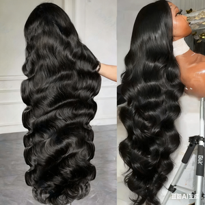 Perruque à dentelle frontale brésilienne Body Wave 13x4 et 13x6 |   <span class=keywords><strong>Cheveux</strong></span> 100% humains |   Plus de 10 couleurs et mouvement naturel - Product Image 4