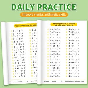 Capacitación especializada en matemáticas-Libro <span class=keywords><strong>de</strong></span> práctica <span class=keywords><strong>de</strong></span> sumas y restas dentro <span class=keywords><strong>de</strong></span> 100 - Product Image 5
