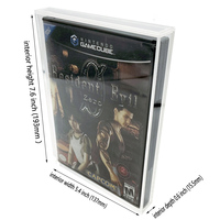 Boîte de jeu vidéo Nintendo GameCube DVD XBOX Wii PS2 résistante aux UV, en acrylique rigide