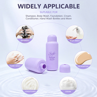 Bouteilles de shampoing en HDPE de 200 ml et 500 ml avec logo imprimé, double paroi, bouchon à clapet, gravure acide, emballage cosmétique écologique pour lotion