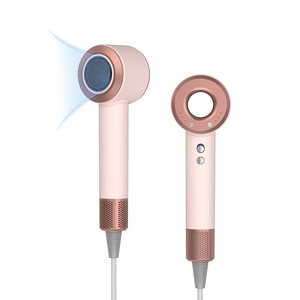 Asciugacapelli ZEXI Rosa, Velocità del Flusso d'Aria 19m/s, 1500W Alta Potenza, <span class=keywords><strong>per</strong></span> <span class=keywords><strong>Capelli</strong></span> <span class=keywords><strong>Crespi</strong></span> - Product Image 1