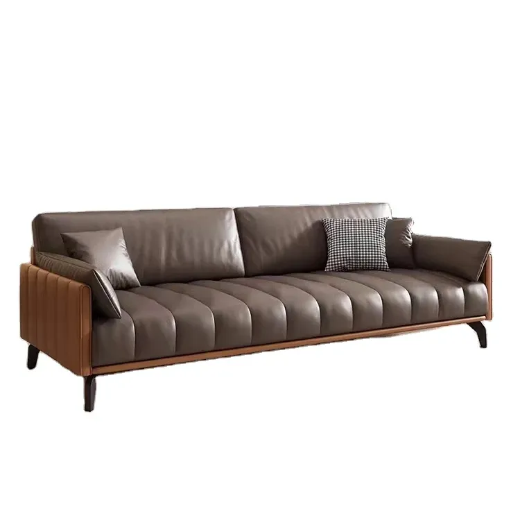 Bestseller europäisches modernes leder-wohnzimmer gänsenschwanz zweisitzer elegantes samtluxus-dreisitzer-sofa