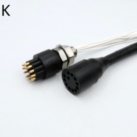 Connecteur Subconn en acier inoxydable étanche, prise circulaire BH12F IL8M, connecteur de câble humide enfichable sous-marin pour ROV