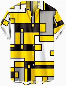 <span class=keywords><strong>Camisa</strong></span> Casual para Hombre con Estampado 3D de Ballena Oceánica Retro - Estilo Urbano Hip-Hop Rock, Manga Corta - Product Image 2