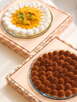 Boîte à macarons transparente pour anniversaire, boîtes en carton imprimées en couleur, emballage de luxe pour chocolats et dattes, boîtes à bonbons