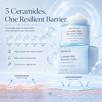 Crème réparatrice Ceramide Halo 50g 5X Ceramide Ectoïne Panthénol Gel Hydratant Soin Barrière Cutanée Apaisant Visage