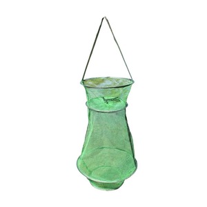 Folding Fish Net Basket Nylon Mesh Trap For Crabs Lobsters Anti Jumping Quick Drying Fishing Cage Foldable Outdoor Use - Product Image 3