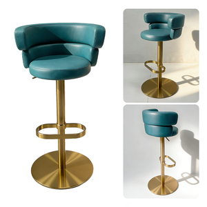 Custom Stainless Steel Adjustable Bar Stools & Booth Seating-Contemporary Modern Design for Apartment Use - Product Image 3