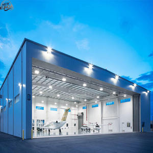 Бесплатный современный сборный стальной каркасный гараж, ангар, коровник, больница, школа, супермаркет, уличный торговый центр, мастерская, офис, птичник - Product Image 2