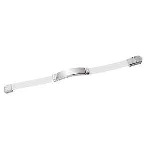 Pulsera de Cadena Fina de EVA Blanca con Brazalete de Acero - Product Image 2