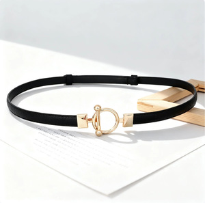<span class=keywords><strong>Cintura</strong></span> Decorativa in Pelle Scura Regolabile per <span class=keywords><strong>Donna</strong></span> con Logo Personalizzato, <span class=keywords><strong>Cintura</strong></span> Sottile alla Moda per Abiti e Maglioni - Product Image 5