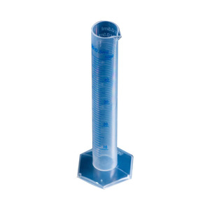 O'Kayme Plastic Graduated Cylinder 50ml <b>PP</b> Material Double Sided Graduation Laboratory Use - Product Image 1
