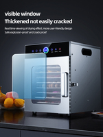 Elektrische 8 Lade Voedsel Dehydrator Voor Thuisrestaurant Hotel Gebruik-Roestvrijstalen Groente-En Fruitlade Droger