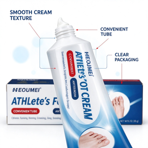 Crema per Piedi d'Atleta HEOUMEI OEM 20g, Allevia Prurito, Bruciore, Screpolature e Descrostazioni per Tinea Pedis - Product Image 2