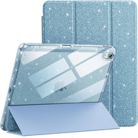 Étui de protection intelligent pliable pour iPad Air 11, iPad 10.9 et iPad Air 4/5, en cuir PU, coque rigide en PC, fonction de réveil/veille automatique, antichoc