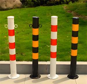 Dissuasori per traffico in acciaio, dissuasori di avvertimento, dissuasori stradali, pali di isolamento, pali fermacarro, pali segnaletici stradali - Product Image 3