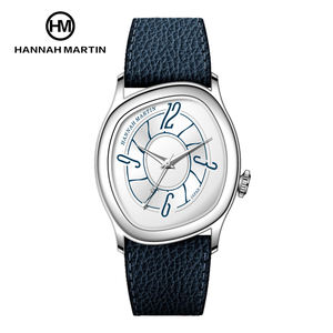 Montres de luxe HANNAH MARTIN, forme irrégulière, quartz, unisexe, personnalisables en acier inoxydable avec logo. - Product Image 3