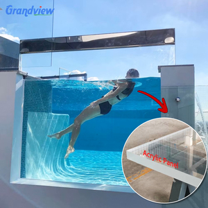 Panneau acrylique pmma transparent hors sol <span class=keywords><strong>piscine</strong></span> en verre acrylique de 80mm d'épaisseur pour hôtel - Product Image 2