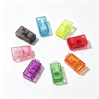 Conector Modular de Red Ethernet RJ45 Multicolor CAT6 UTP 8P8C