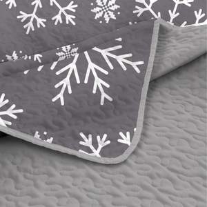 Style imprimé microfibre matériel <span class=keywords><strong>neige</strong></span> motif 3 pièces couvre-lit ensemble 130gsm remplissage <span class=keywords><strong>reine</strong></span> roi taille prêt Stock - Product Image 5