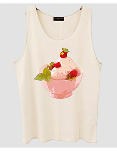 Camisetas sin mangas unisex, colores crema. Hecho con TC34 S/J 35% algodón 65% poliéster 150-160 gsm. Para impresión por sublimación (33) - Product Image 2