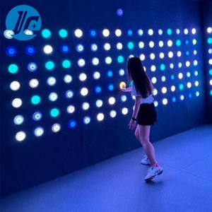 Kustom Interaktif LED Push peralatan permainan Playactivate interaktif PC bahan permainan ruang untuk bandara taman trampolin taman - Product Image 3