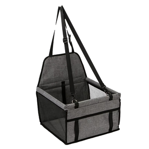 Gris multifonctionnel <span class=keywords><strong>voiture</strong></span> sac <span class=keywords><strong>pour</strong></span> animaux de compagnie <span class=keywords><strong>chien</strong></span> siège de <span class=keywords><strong>voiture</strong></span> sac avec tissu en maille respirante accès facile lors de la sortie chaise de siège <span class=keywords><strong>pour</strong></span> animaux de compagnie - Product Image 2