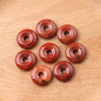 Perles à grand trou en pierre naturelle (Quartz Rose, Cristal, Agate) de 20 mm, 1 pièce, pour la fabrication de colliers, bracelets, bijoux et accessoires, cadeau