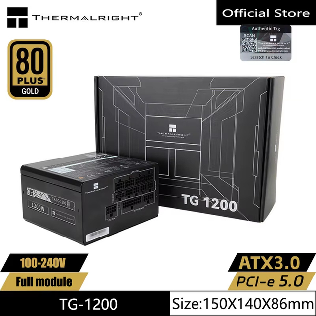 Alibaba Professional PC Power Supply: Thermalright 1200W TG-1200 80+ Gold Modular PSU Alibaba PSU Limited-Time Special Offer
