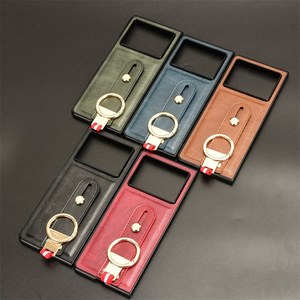 <span class=keywords><strong>Funda</strong></span> de teléfono con correa para la muñeca para Tecno Phantom V <span class=keywords><strong>Fold</strong></span> 2, Fundas de cuero PU, <span class=keywords><strong>Funda</strong></span> frontal y trasera dura mate Retro, Capa <span class=keywords><strong>Funda</strong></span> - Product Image 4