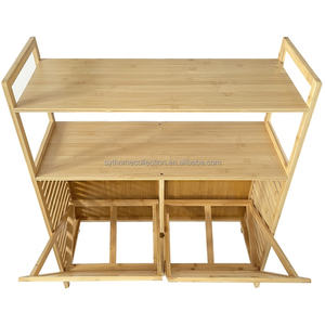 Panier à linge en bambou inclinable de haute qualité SYT, panier robuste, sac de rangement en tissu, poubelle pour salle de bain, chambre à coucher, montage facile - Product Image 5